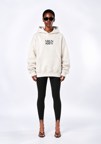 Cream Unisex logo hoodie 