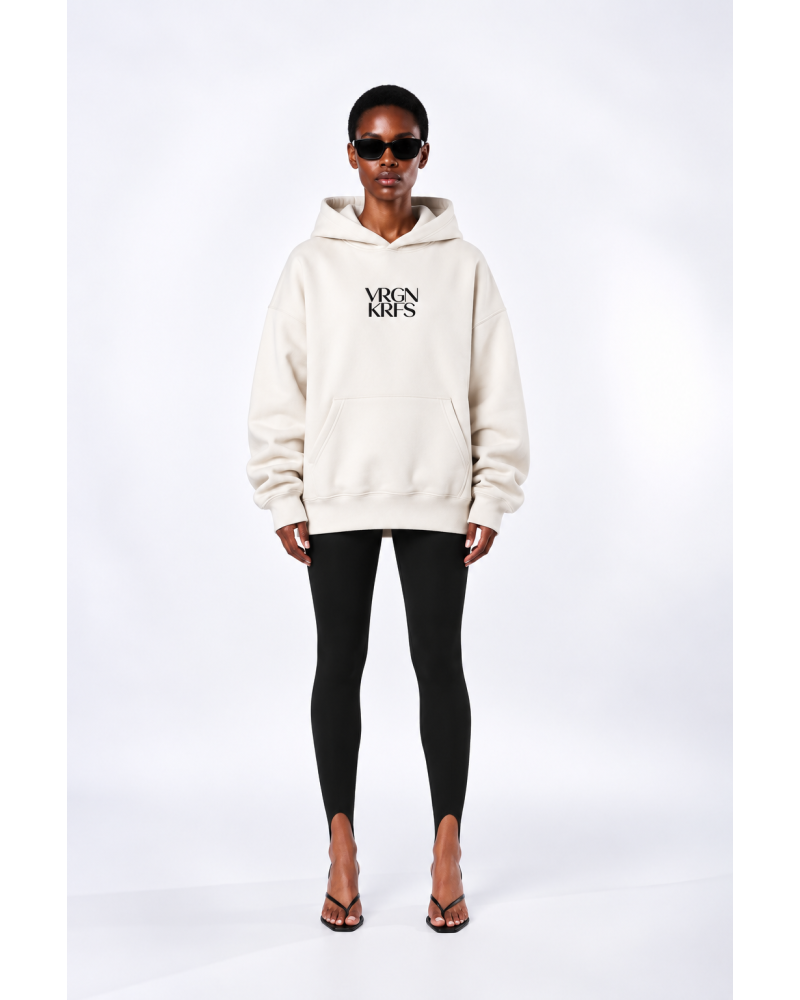 Cream Unisex logo hoodie 