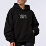Black Unisex logo hoodie 