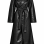 Sophie black eco leather coat 