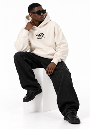 Cream Unisex logo hoodie 