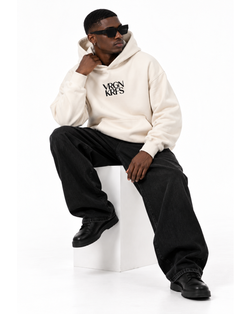 Cream Unisex logo hoodie 