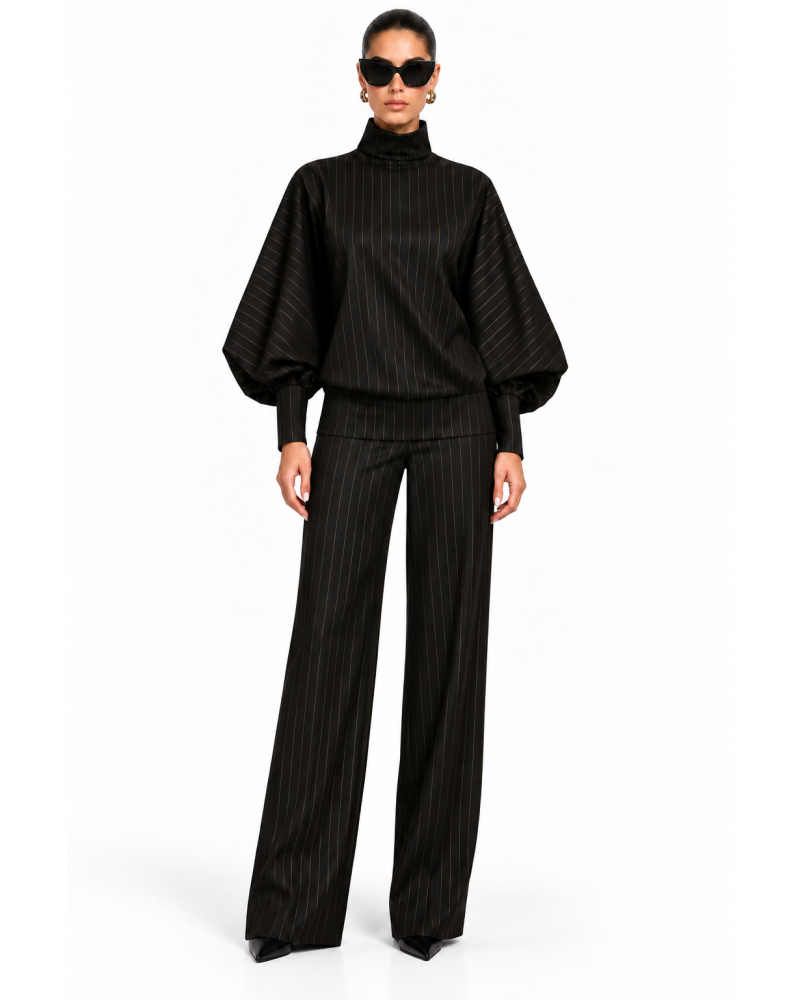 Valeria black lurex set 