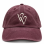 Burgundy jockey hat