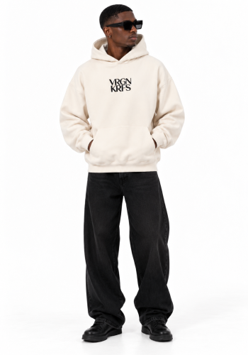 Cream Unisex logo hoodie 