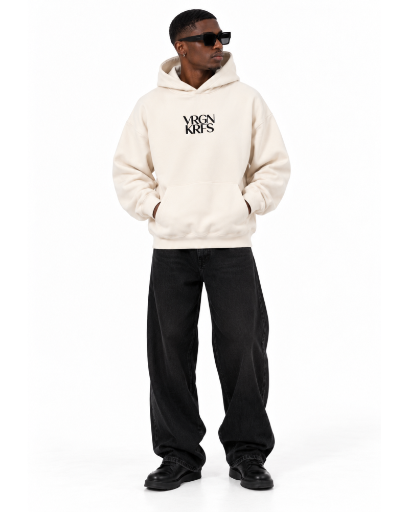 Cream Unisex logo hoodie 