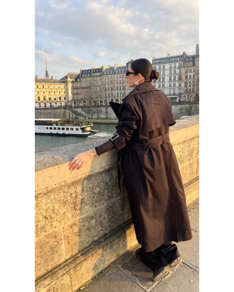 Barbara black trenchcoat 