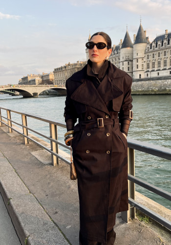Barbara black trenchcoat 