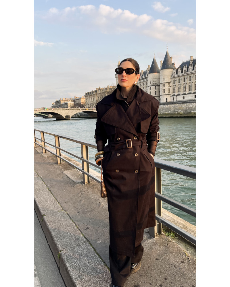 Barbara black trenchcoat 
