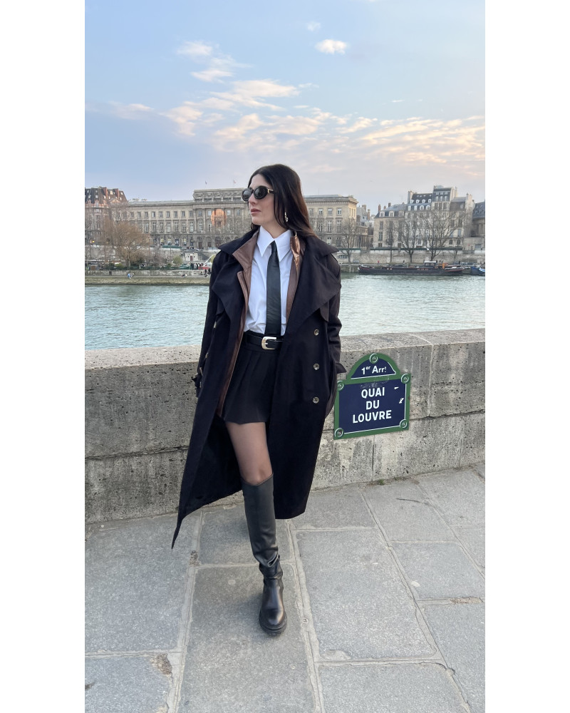 Barbara black trenchcoat 