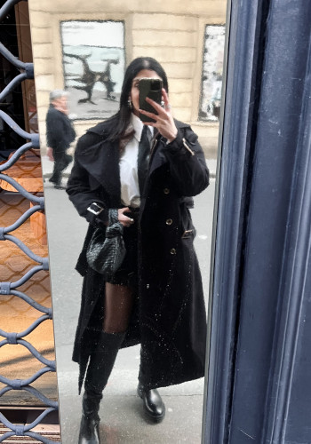 Barbara black trenchcoat 