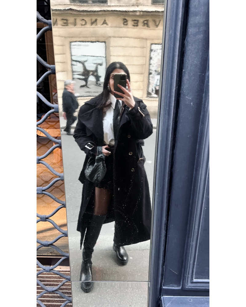 Barbara black trenchcoat 