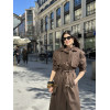 Barbara dark khaki trenchcoat 