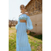 Bardot baby blue vichy crop top 