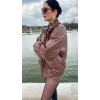 Nicole brown bomber jacket 