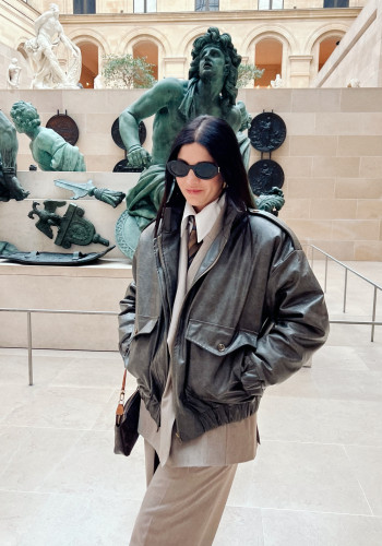 Nicole khaki bomber jacket 
