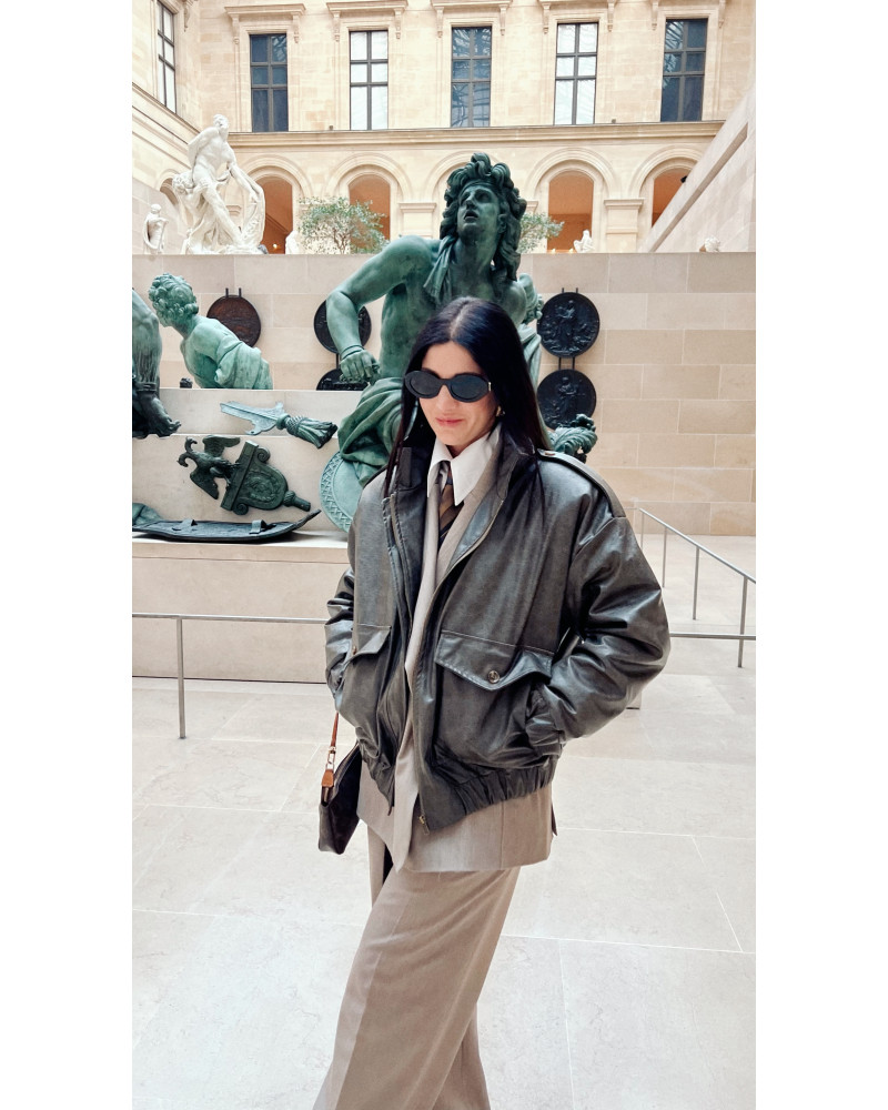 Nicole khaki bomber jacket 