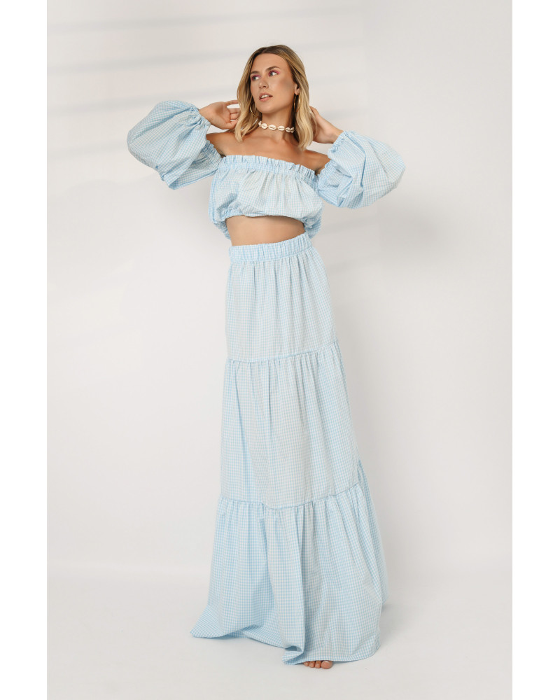 Candy Vichy baby blue skirt 