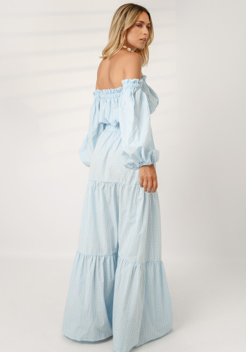 Candy Vichy baby blue skirt 