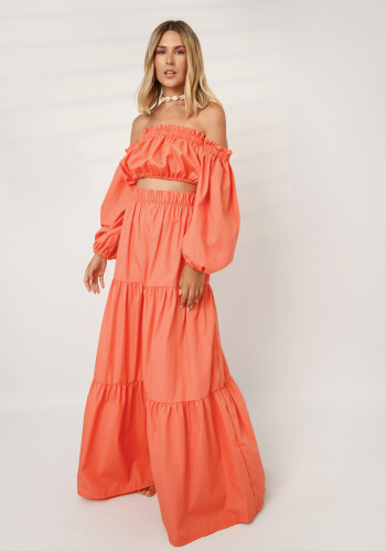 Candy orange skirt 