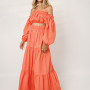 Candy orange skirt 
