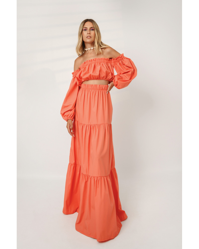 Candy orange skirt 