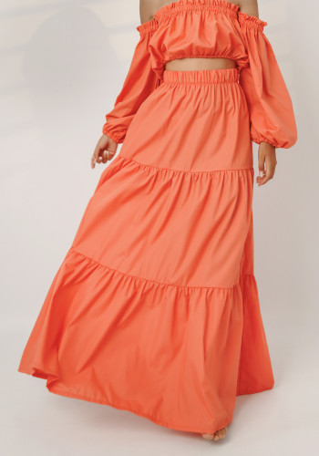 Candy orange skirt 