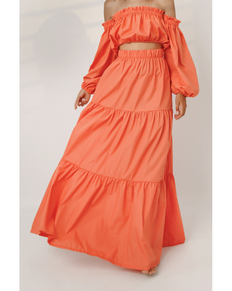 Candy orange skirt 