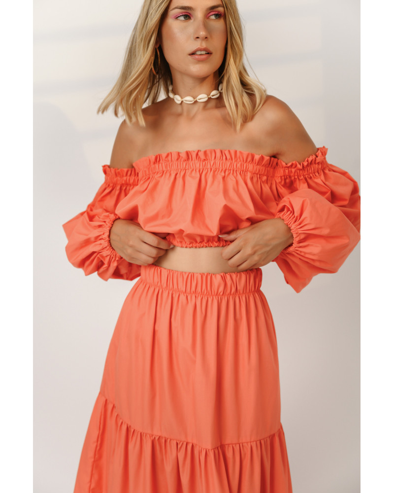 Candy orange skirt 