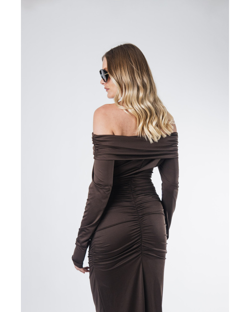 Melanie brown dress 