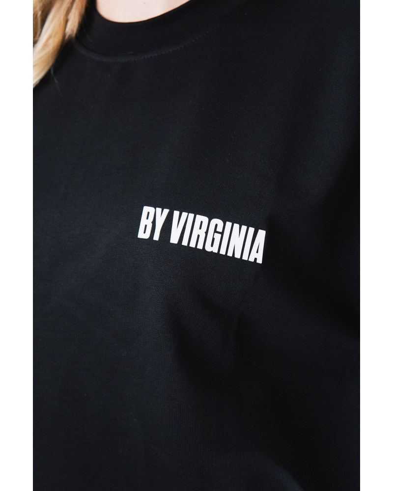 By Virginia Unisex black T-shirt 