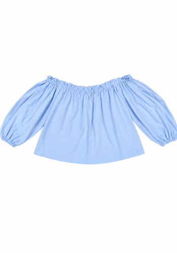 Bardot baby blue top 
