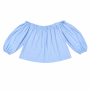 Bardot baby blue top 