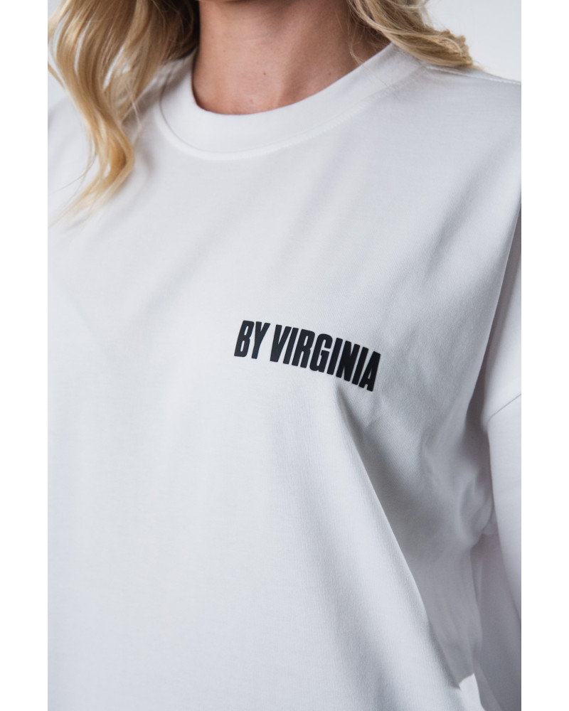 By Virginia Unisex white T-shirt 