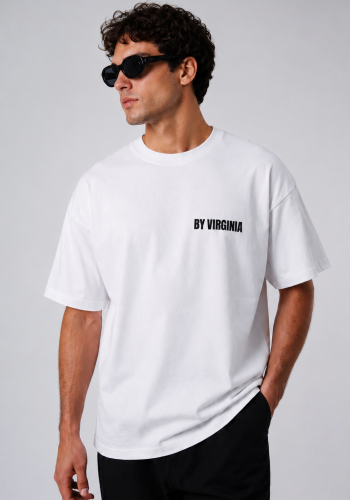 By Virginia Unisex white T-shirt 
