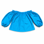Bardot turquoise top 