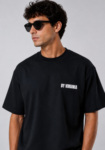 By Virginia Unisex black T-shirt 