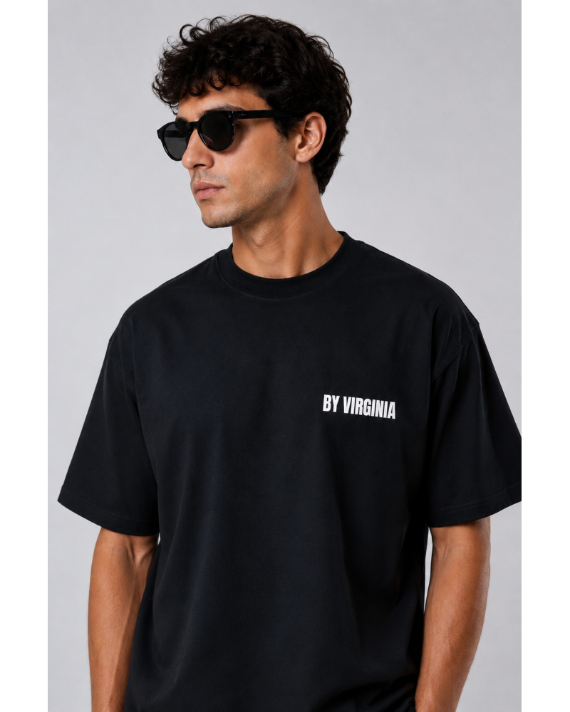 By Virginia Unisex black T-shirt 