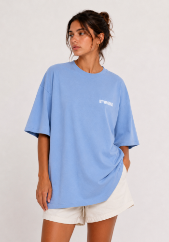 By Virginia baby blue unisex T-shirt 