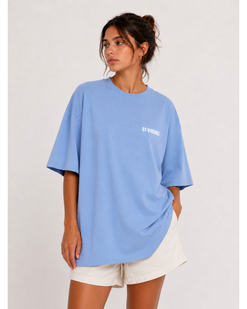 By Virginia baby blue unisex T-shirt 