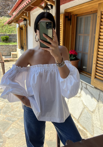 Bardot white top 