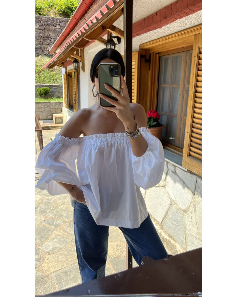 Bardot white top 