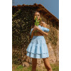 Bardot Vichy baby blue skirt 