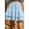 Bardot Vichy baby blue skirt 