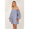 Bardot blue vichy dress 