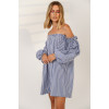 Bardot blue vichy dress 
