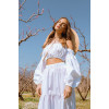 Bardot white crop top 