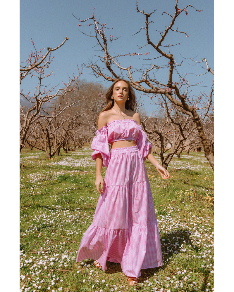 Candy Vichy pink skirt 