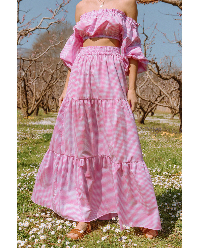 Candy Vichy pink skirt 