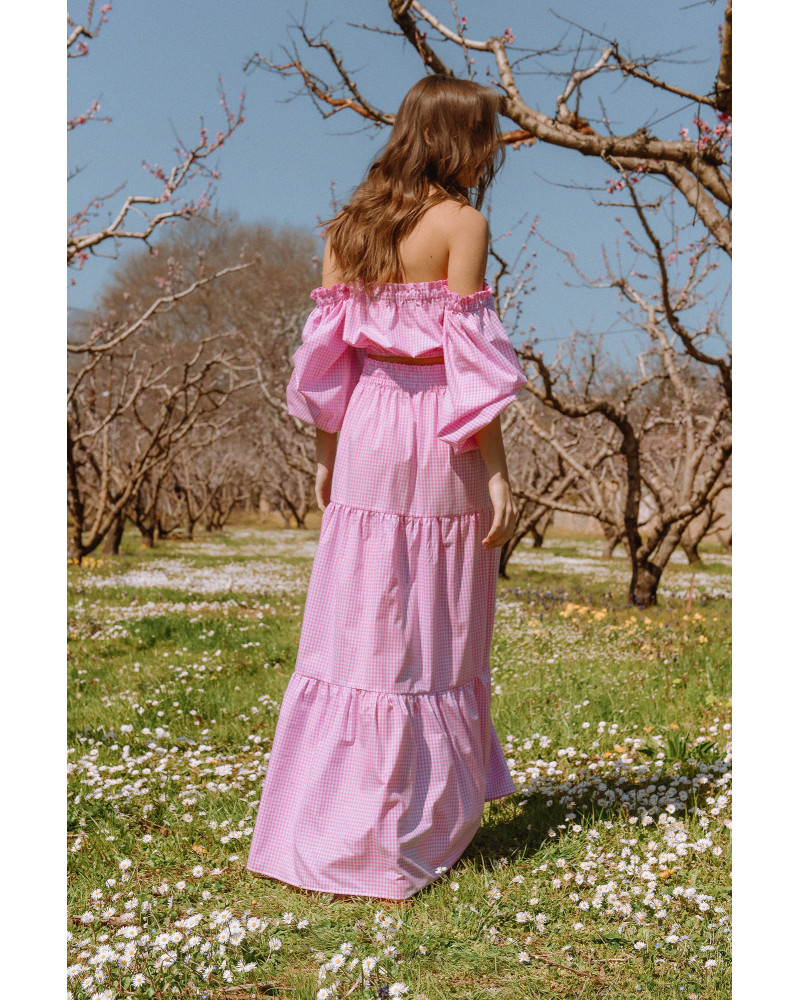 Candy Vichy pink skirt 